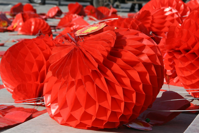 중국 최대 명절인 춘절(우리나라 설날과 동일) 장식