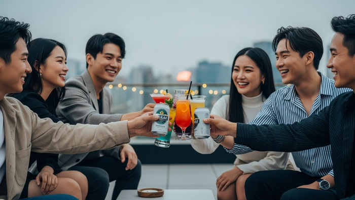 술자리를 즐기는 Z세대