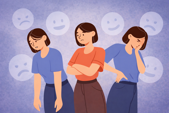 감정 기복 일러스트 [Chat GPT 생성]